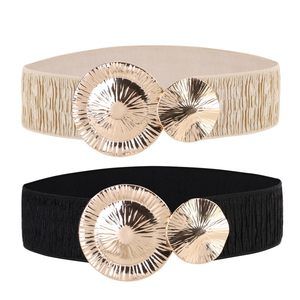 Stretch Belt For Women - Elastic Waist Fashion Wide Belt For Dresses -🤓